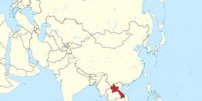 Žemėlapis laosas azijoje