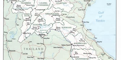 Žemėlapis laosas kelionės