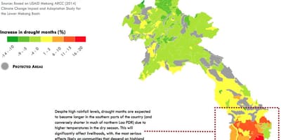 Žemėlapis laosas klimato