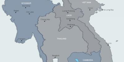 Žemėlapis šiaurės laosas