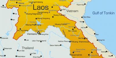 Laosas žemėlapyje